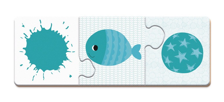 Janod Trzyczęściowe Puzzle Kolory 30 elementów 3+