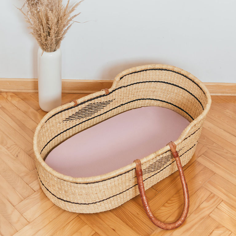 Poofi Prześcieradło do gondoli Organic 35x75 cm - Morela