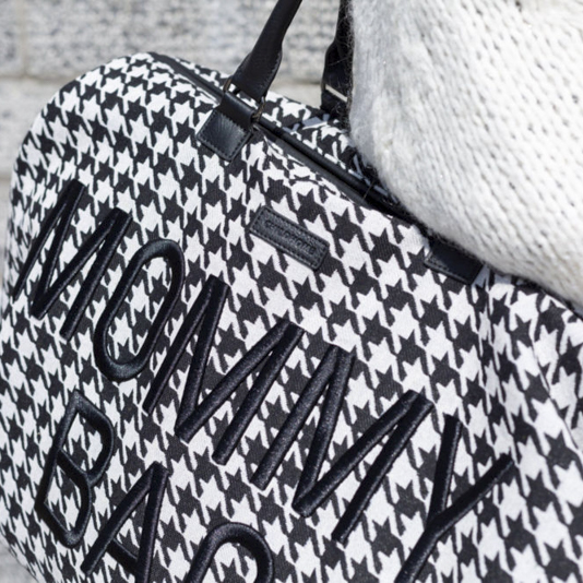 Childhome Torba Mommy Bag Pepitka Czarno-Biała