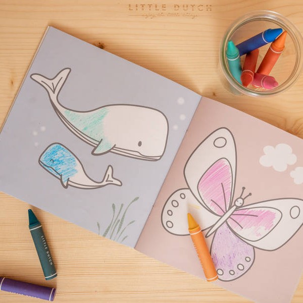 Little Dutch Kredki woskowe 8 sztuk 2+