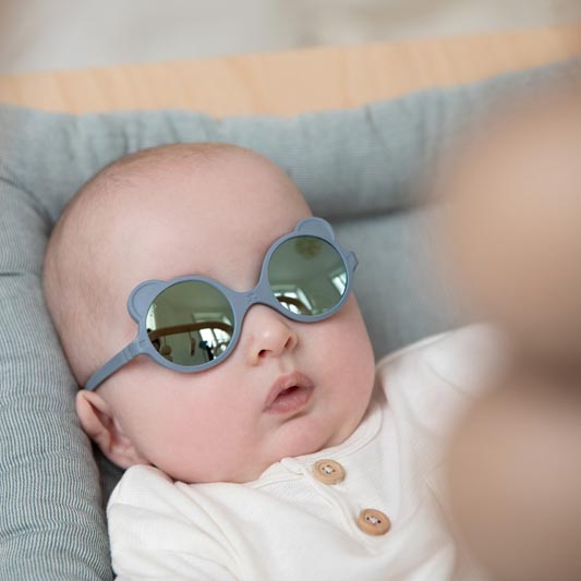 Ki ET LA, Okulary przeciwsłoneczne Ours'on 0-1 Silver blue