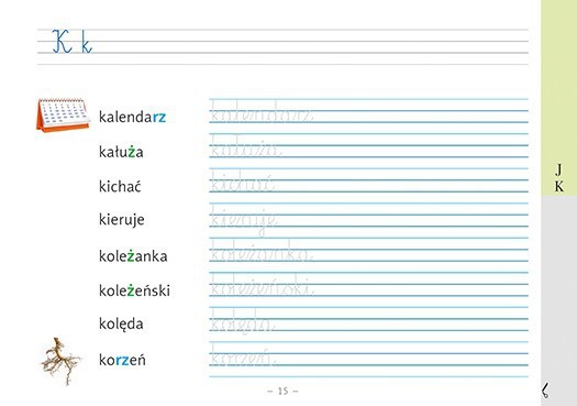 Słowniczek ortograficzny Wydawnictwo Adamada ćwiczenia 6+