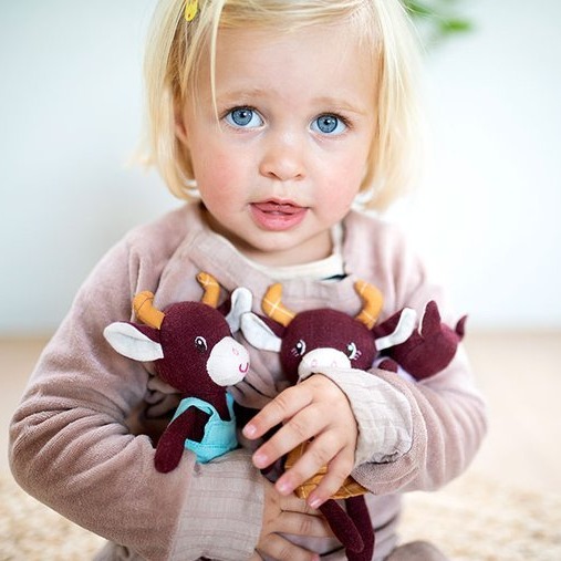 Lilliputiens Krówka Rosalie Przytulanki z Matą 2+ | Fabryka Wafelków