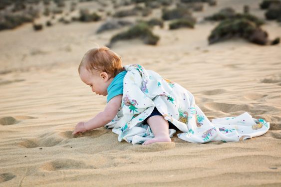 Poofi Otulacz Bambusowy TROPICAL Kaktusy 120x120