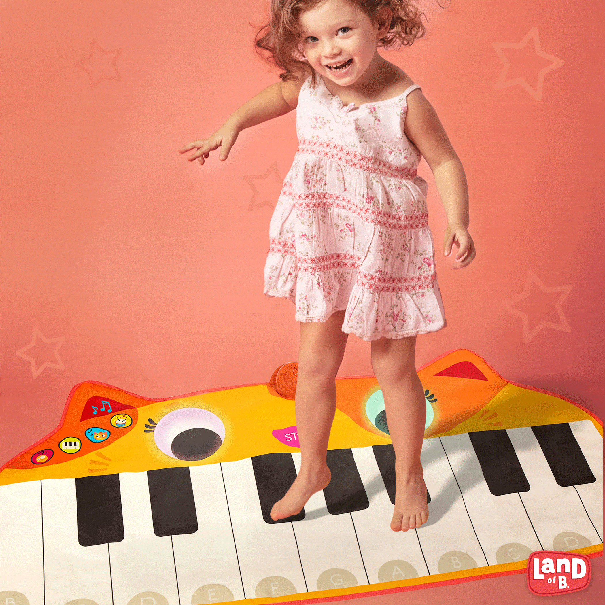 Btoys, muzyczna mata podłogowa kotek  pianino