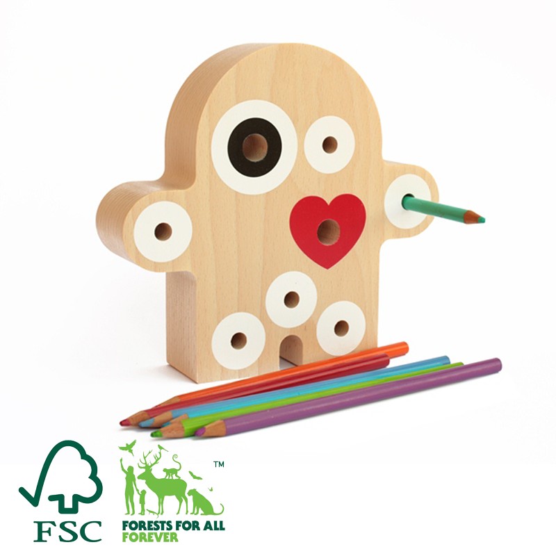 Milaniwood Lalka WOOD-OO 30cm Naturalna 3+