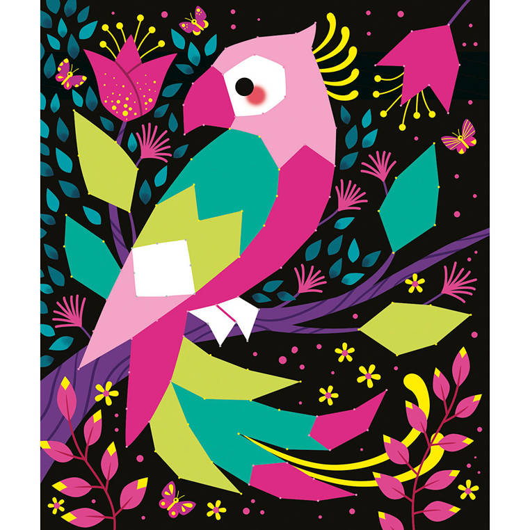 Janod Zestaw Kreatywny String Art Zwierzęta 8+