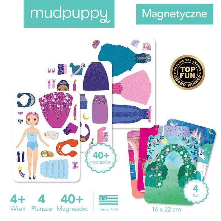 Mudpuppy Magnetyczne Postacie Magiczne Księżniczki 4+
