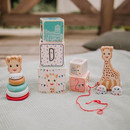 Janod Piramida Wieża Żyrafka Sophie 12m+