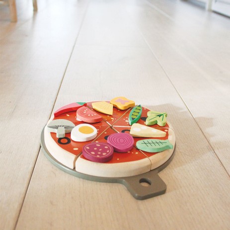 Tender Leaf Toys Drewniana Pizza z Dodatkami 3+