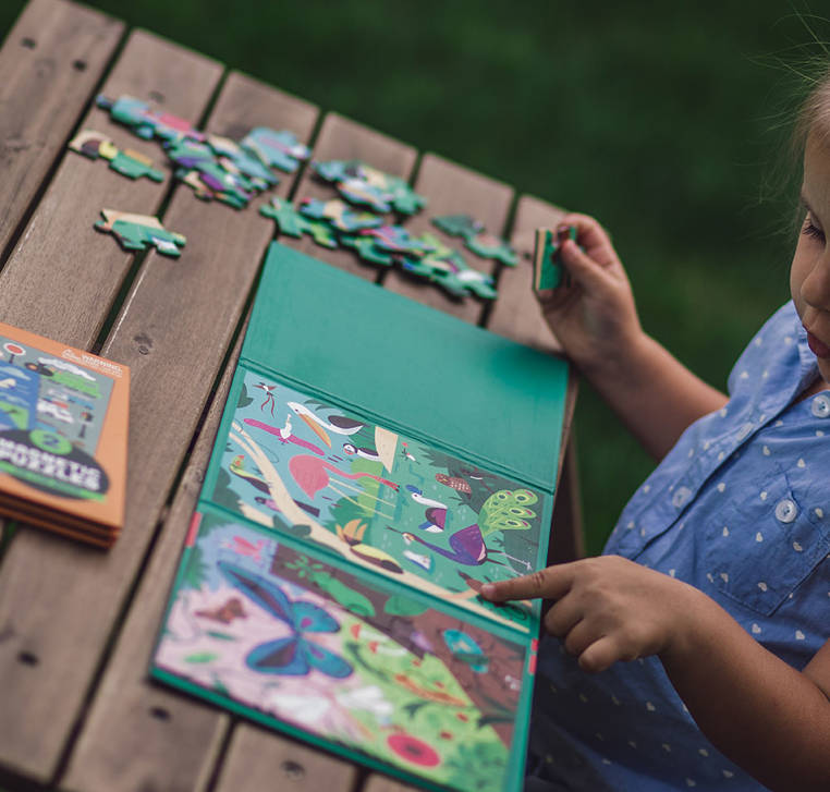 Mudpuppy Magnetyczne Puzzle 2w1 Robaki i Ptaki 20el 4+