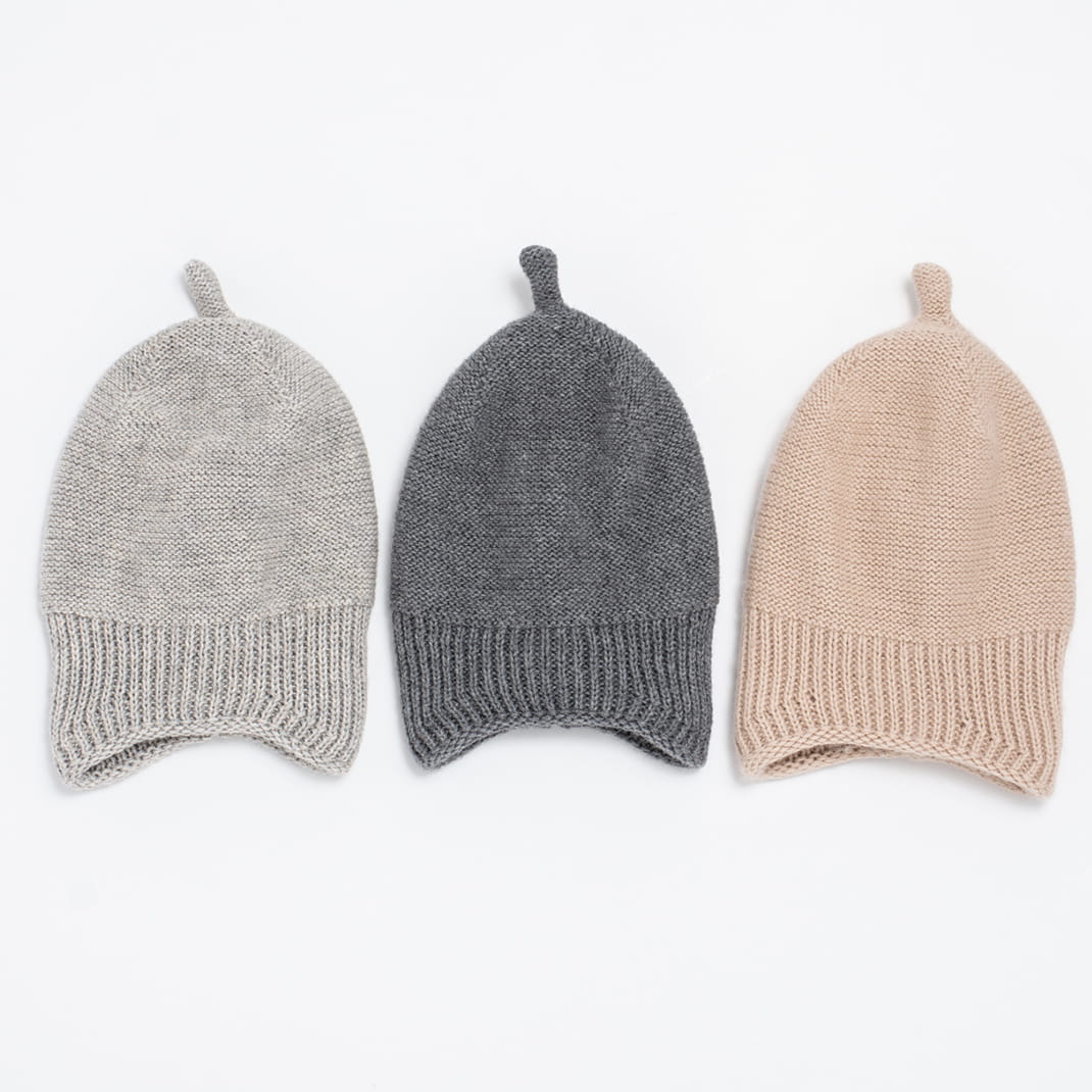 Bimbla, Czapeczka Aspen - grafitowy melanż 0-12