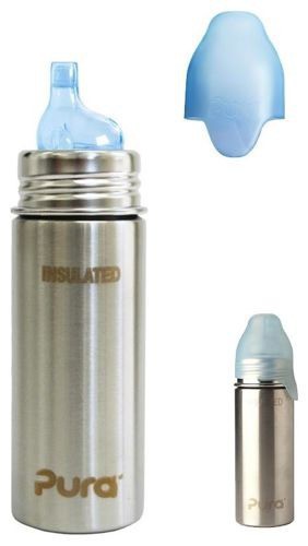 Pura Termobutelka Kiki ze słomką 260ml zielona 6h