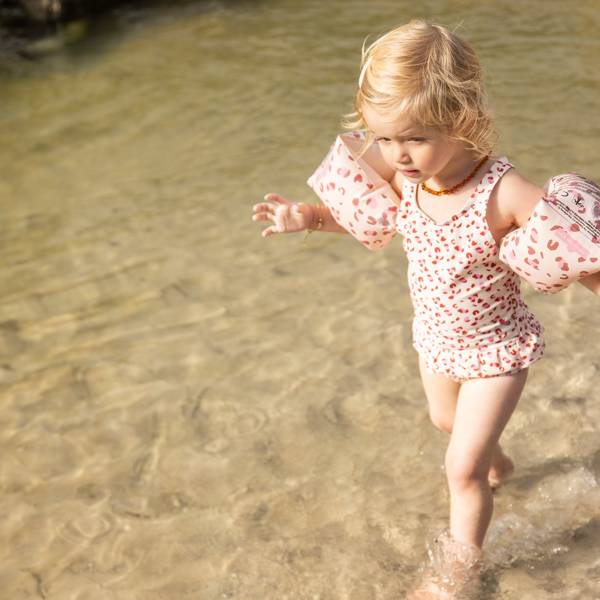 Rękawki do pływania The Swim Essentials Old Pink Leopard 0-2 lata