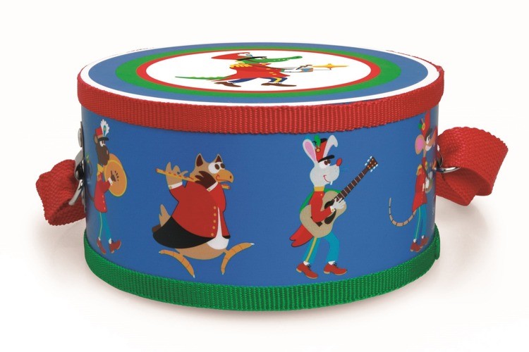 Scratch Bęben Fanfare Drewniany Instrument +2