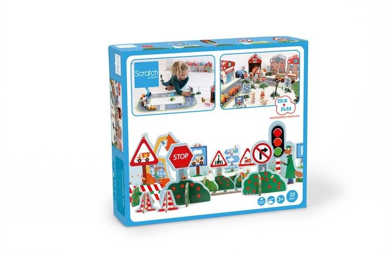 Scratch Znaki Drogowe Mix&Play 3+ | Edukacyjna Zabawka