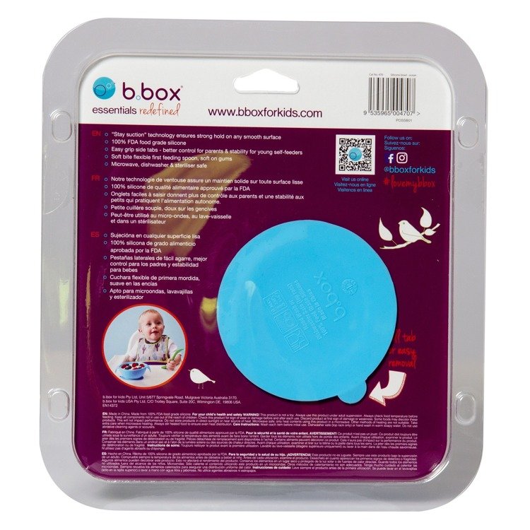 B.Box Silikonowa miseczka z przyssawką i łyżeczką 6m+
