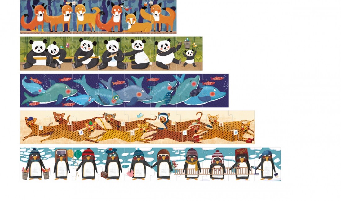 Londji Puzzle 10 Pingwinów 3+ lat