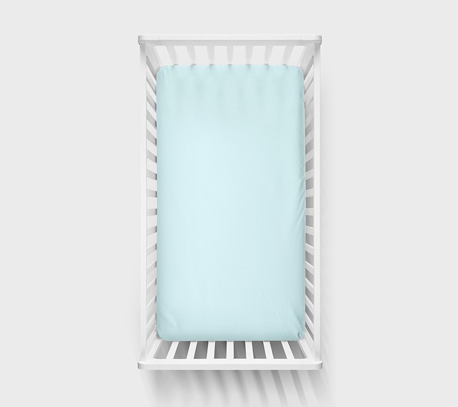 Lullalove Prześcieradło z gumką 120x60 cm Niebieskie