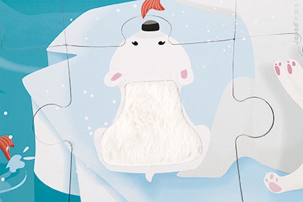 Janod Puzzle Sensoryczne Lodowa Kraina 20el 3+