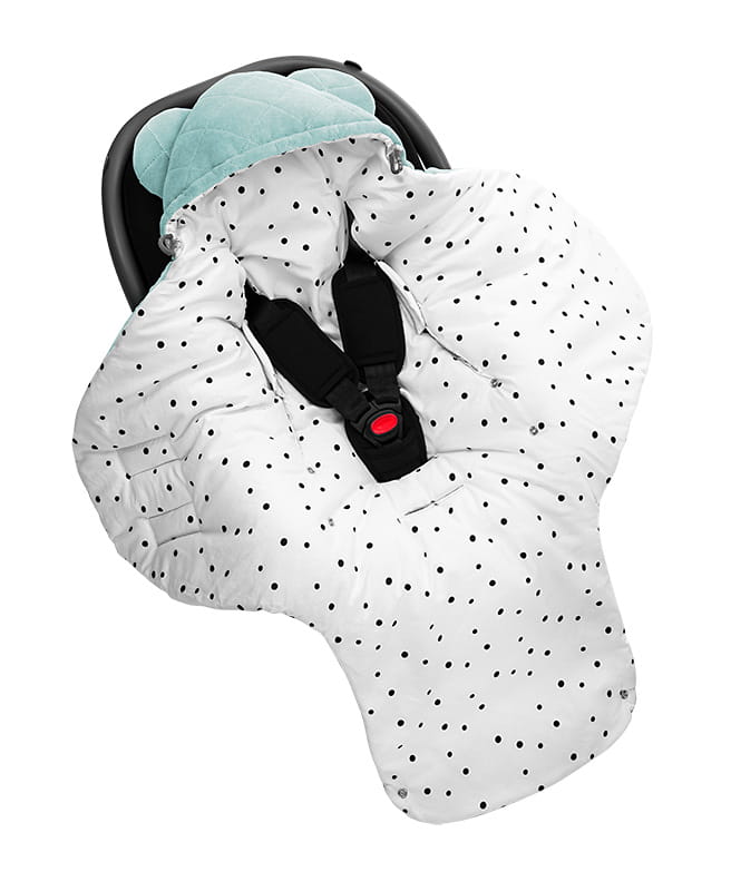 Sleepee Otulacz do fotelika Royal Baby Ocean mint 0+