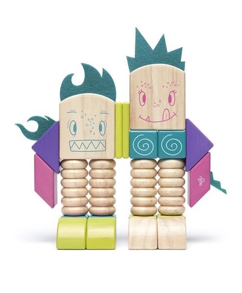 Tegu Klocki Magnetyczne STICKY MONSTERS Beans & Tumtum 1+
