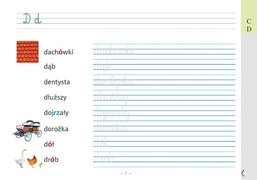 Słowniczek ortograficzny Wydawnictwo Adamada ćwiczenia 6+