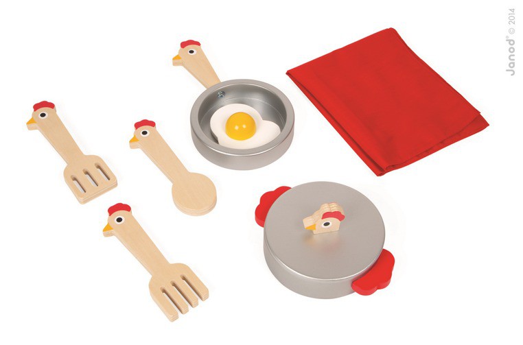 Janod Wózek Kuchnia French Cocotte Akcesoria 1+ Premium