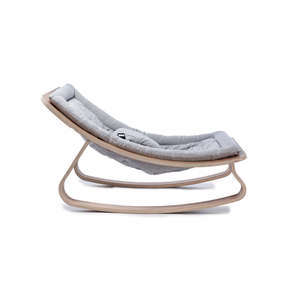 Charlie Crane Leżaczek Levo Buk Sweet Grey 0+