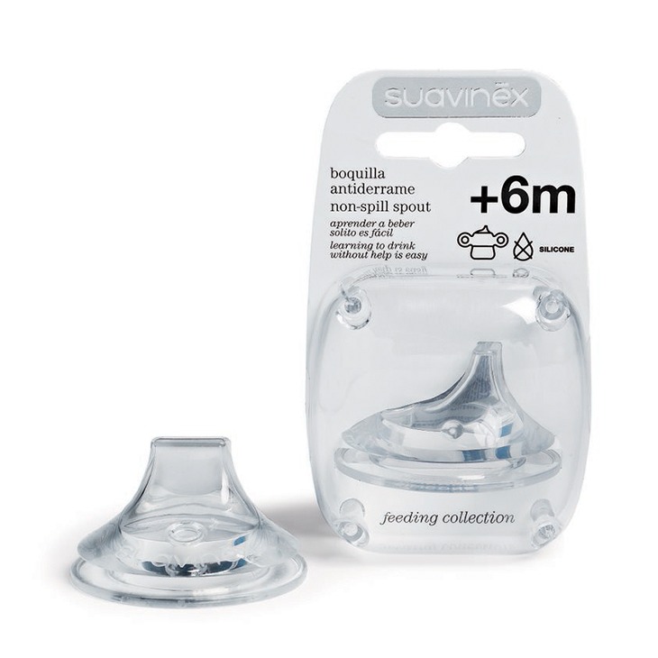 Suavinex Ustnik Silikonowy 4M+ do Butelki Szerokoszyjkowej