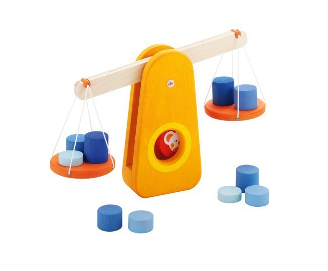 Sevi Drewniana Waga Szalkowa z Odważnikami 3+