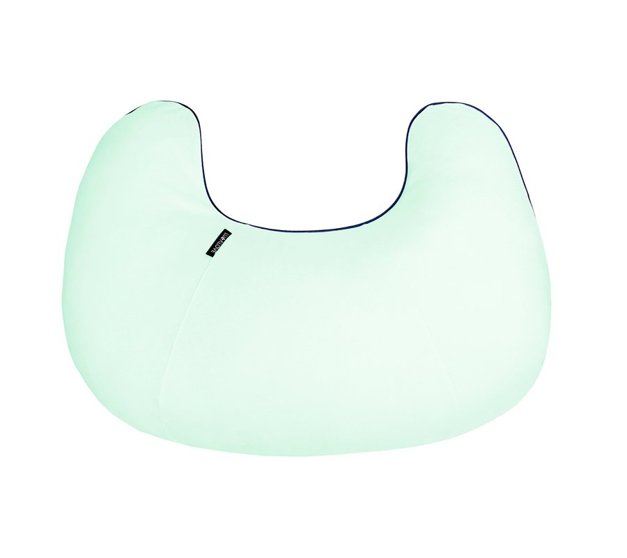 Lullalove Poduszka do karmienia rogal miętowa 0+