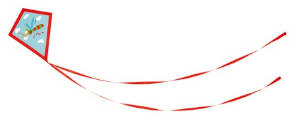 Latawiec Komar - Zabawka Plażowa 3+ | Fabryka Wafelków