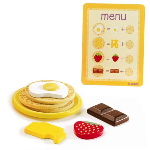 Djeco Drewniany Zestaw do Robienia Naleśników 3+ | Fabryka Wafelków