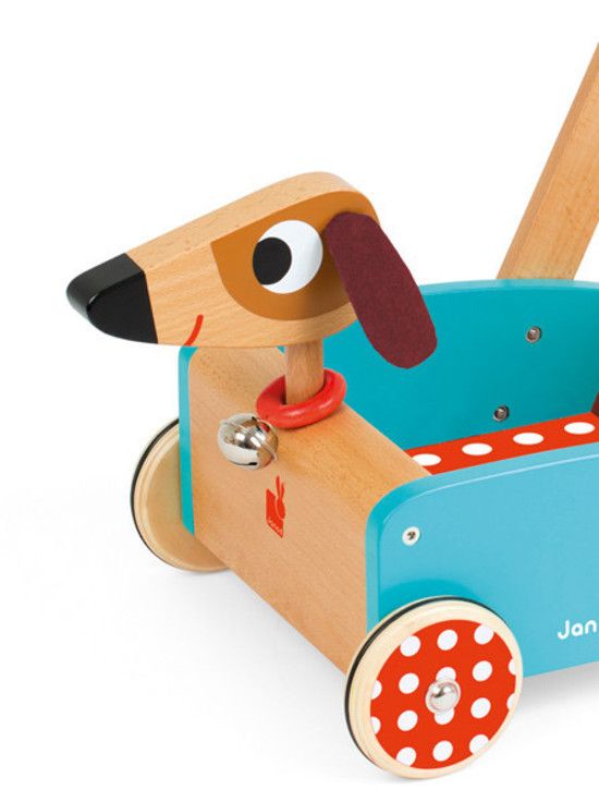 Janod Wózek Piesek Pchacz 12m+