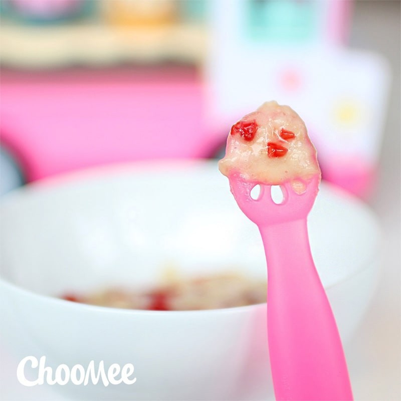 ChooMee Łyżeczka Silikonowa Intuicyjna 2-pak Różowo-Fioletowa