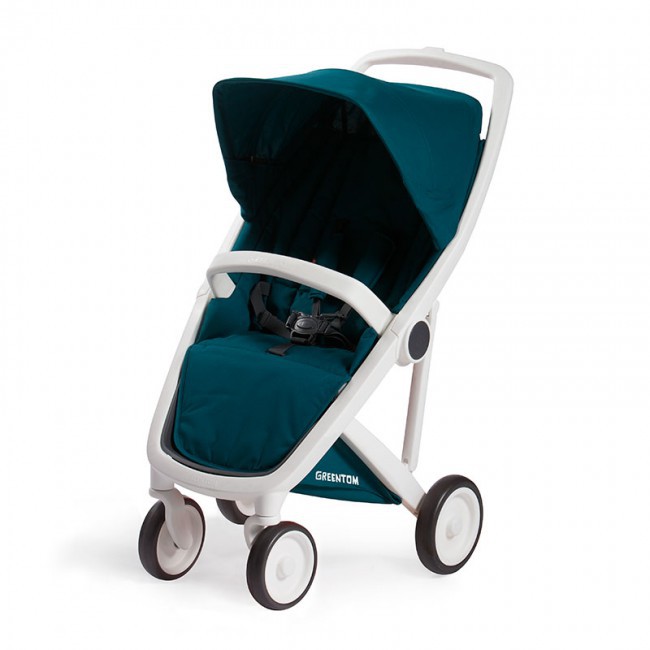Greentom Wózek Upp Classic Biały-Petrol 6m+ | Ekologiczny