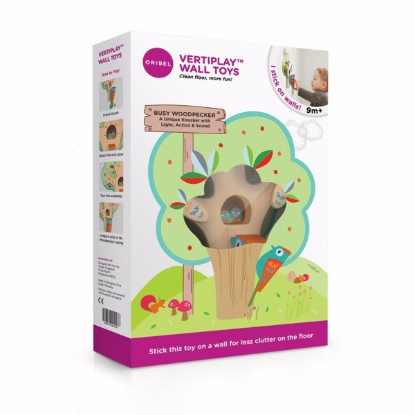 Oribel Pan Dzięcioł VertiPlay Zabawka Edukacyjna 12m+