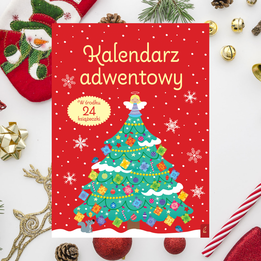 Wilga Kalendarz Adwentowy z Książeczkami 24szt 3+