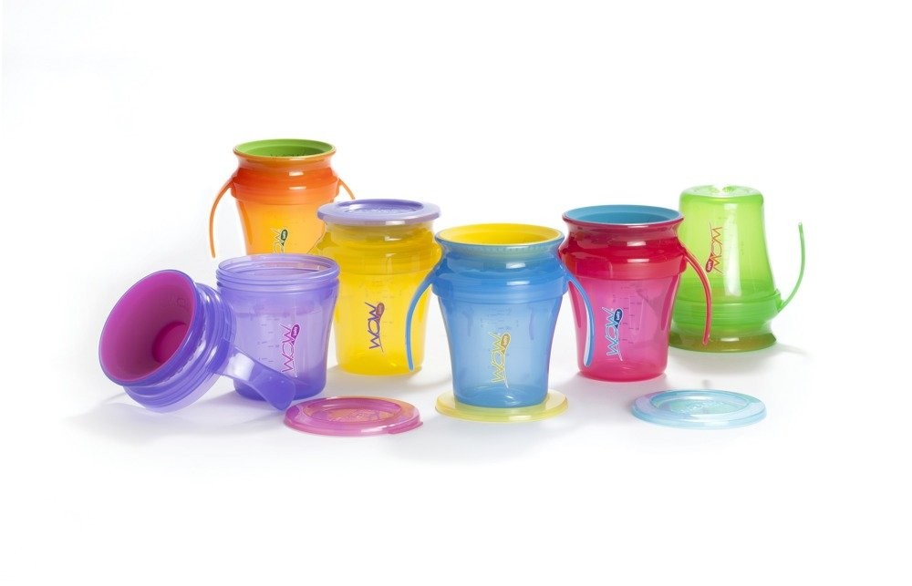 WOW, Baby Kubek 360 st. z uchwytami pomarańczowy