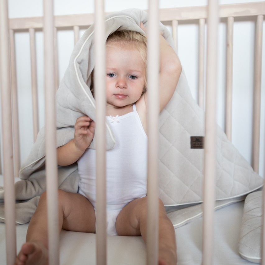 Sleepee Kocyk Welurowy z poduszką Royal Baby Sand 0+