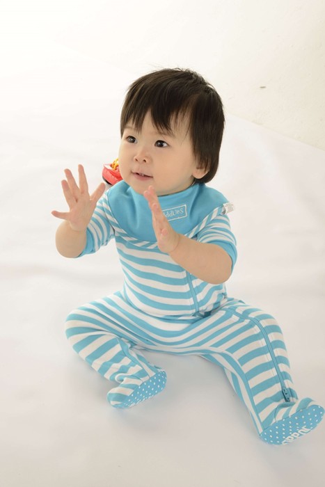 Juddlies Pajacyk Light Grey Fleck 6-12 m