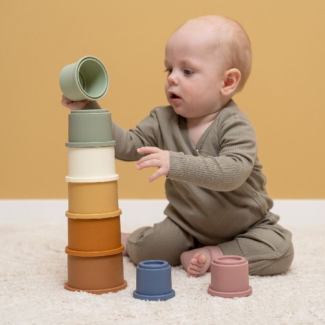 Little Dutch Kubeczki Vintage Stackable Cups 6+m