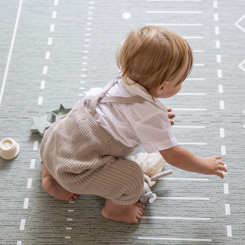 Mata piankowa puzzle duże Prettier Playmat  szara