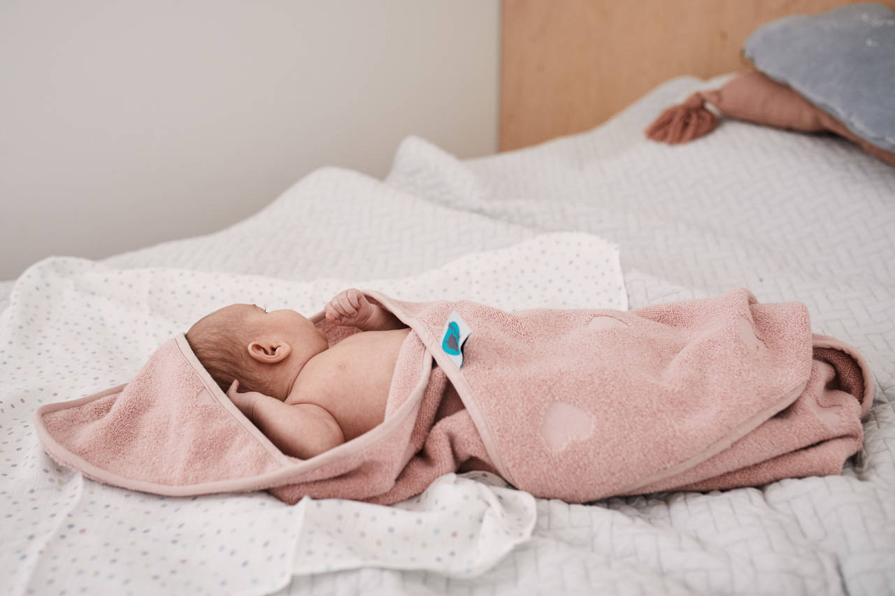 Ręcznik bawełniany 85x85cm Dusty Pink | PS67495