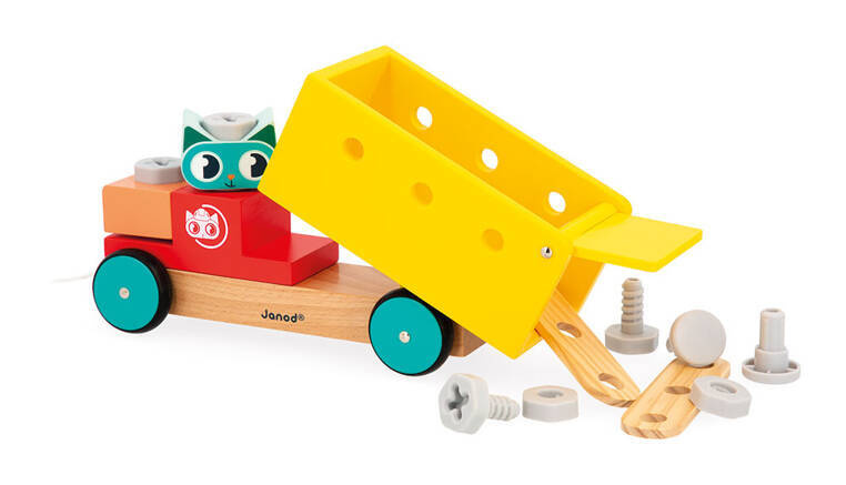 Janod Ciężarówka Drewniana do Składania Brico'Kids 2+
