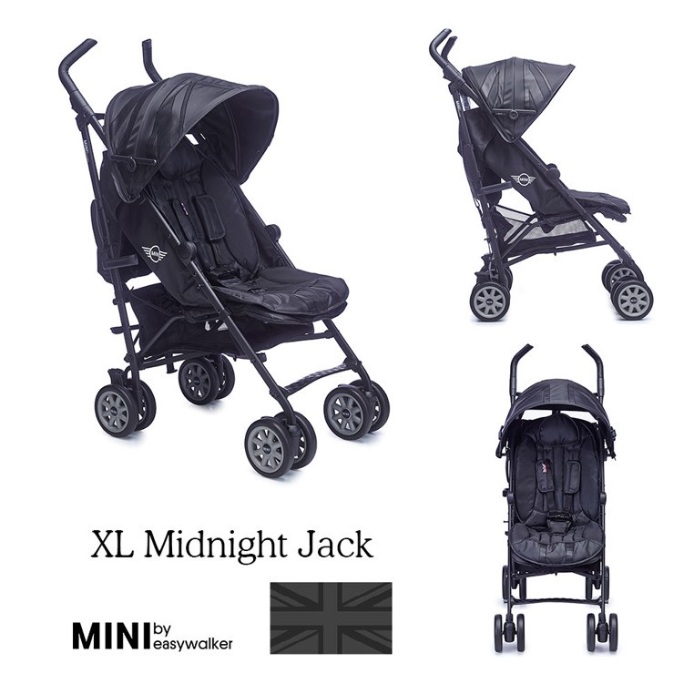 Easywalker Wózek Spacerowy XL Midnight Jack 0+ | Lekki i Funkcjonalny