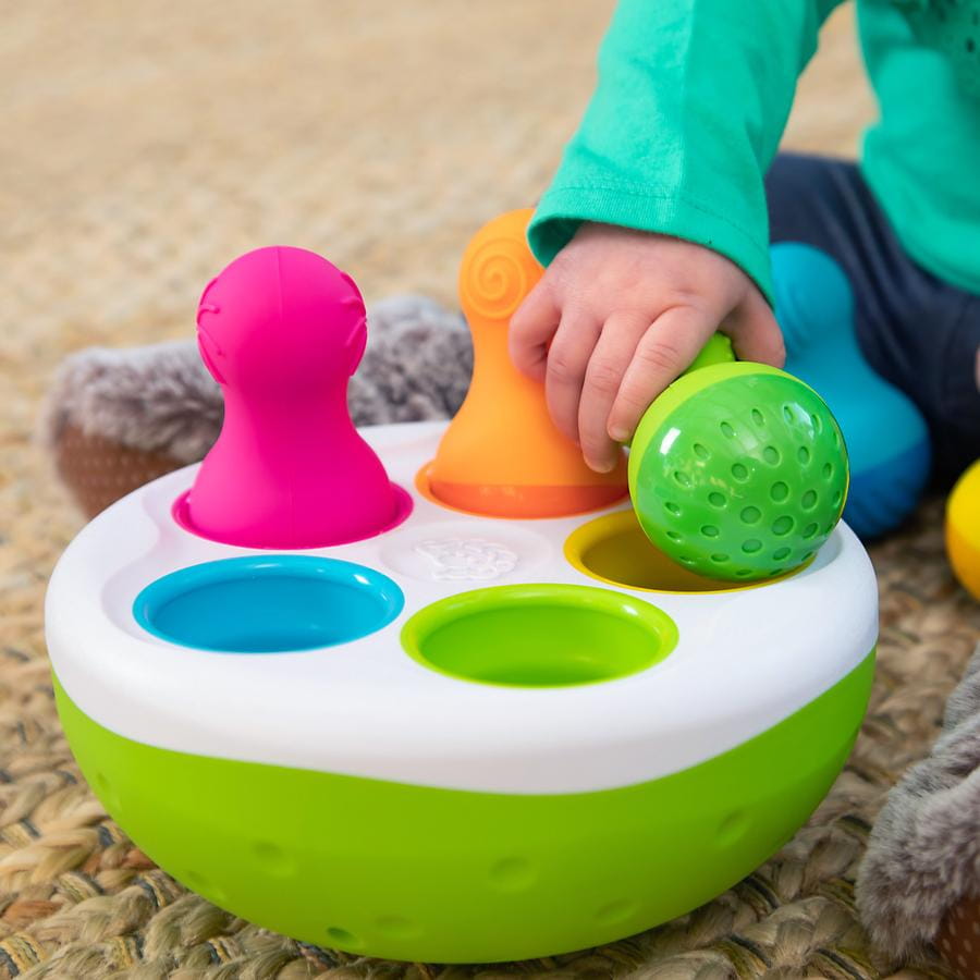 Fat Brain Toys Sorter Wańki Wstańki SpinnyPins 18m+