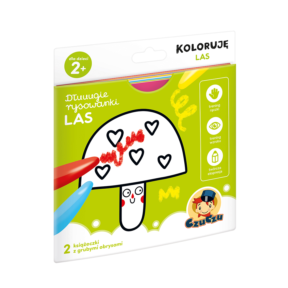 Czuczu Dłuuugie Rysowanki Koloruję Las 2+