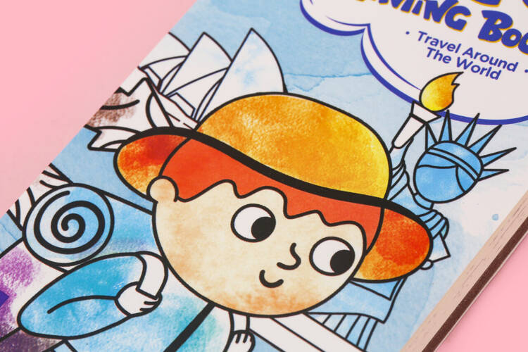 Mieredu Kieszonkowa Kolorowanka Akwarelowa Podróż Dookoła Świata 4+
